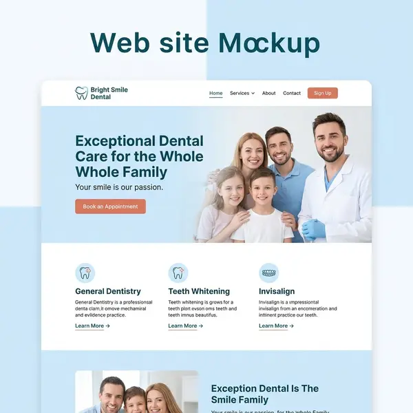 Bright Smile Dental practice website design in West Yorkshire by LS8 Digital